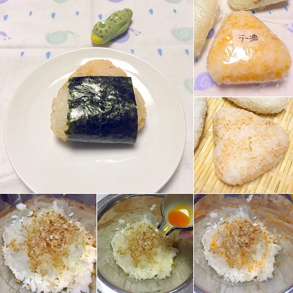 Snapdishの料理写真:ラー油むすび🍙(o⁰⊖⁰o)|morimi32さん