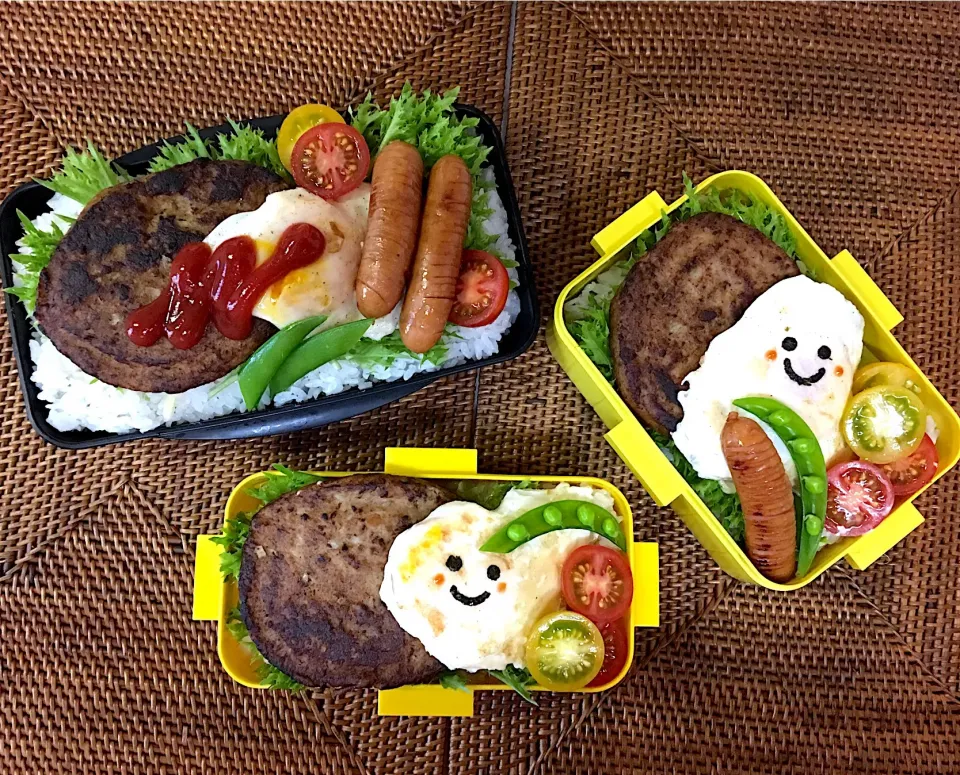 Snapdishの料理写真:#中高生弁当  #のっけ弁当 #ロコモコ☀️🌴|よちこさん