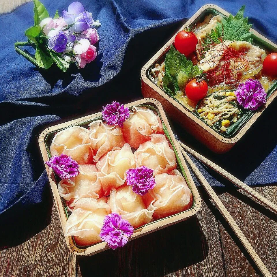 生ハム花むすび弁当|meguuuu.uさん