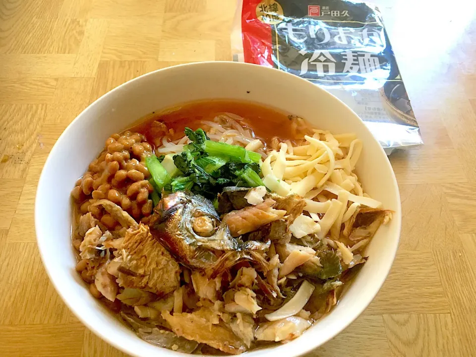 夜勤明け鯵の開きを盛岡冷麺でも試してみた|Tarou  Masayukiさん