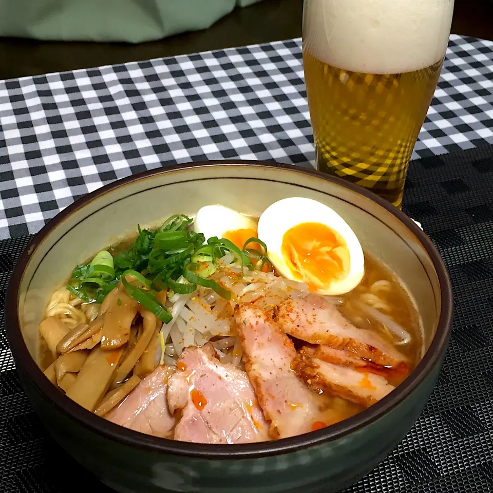 Snapdishの料理写真:サッポロ一番みそラーメン!  (^-^)|Kei Satoさん