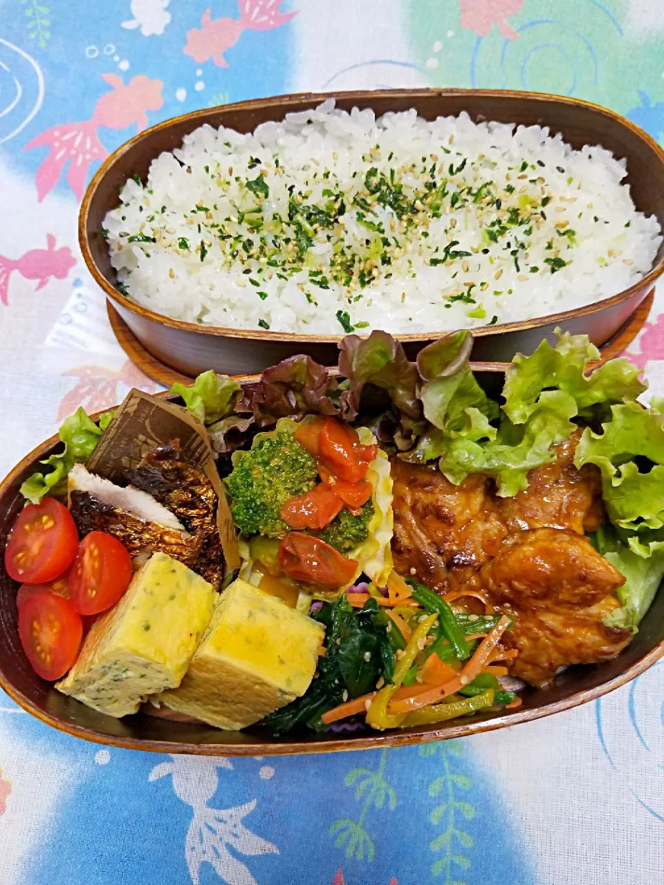 今日のお弁当😁豚こま肉だんごの　ケチャップソース|クッキングオヤジさん