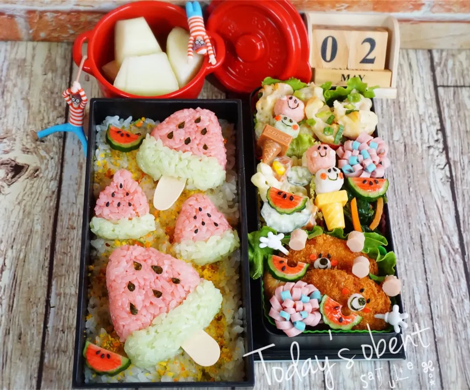 スイカバー🍉お弁当|La-Jule Sa8さん