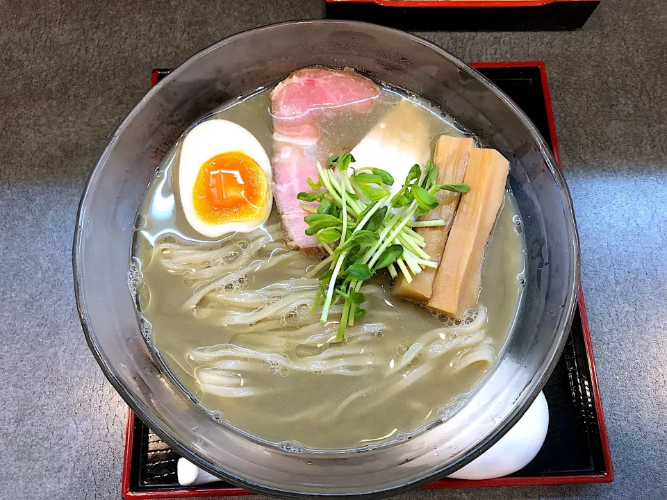 冷やし煮干しらぁ麺を塩で🐟💕|いく❤️さん