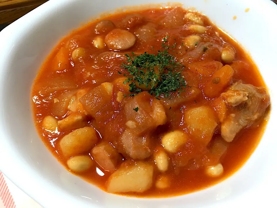 大豆のトマト煮|はっちぃさん