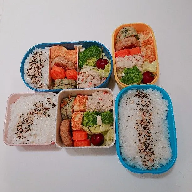 6/6(水)の３人弁当🍱|ふみぃさん