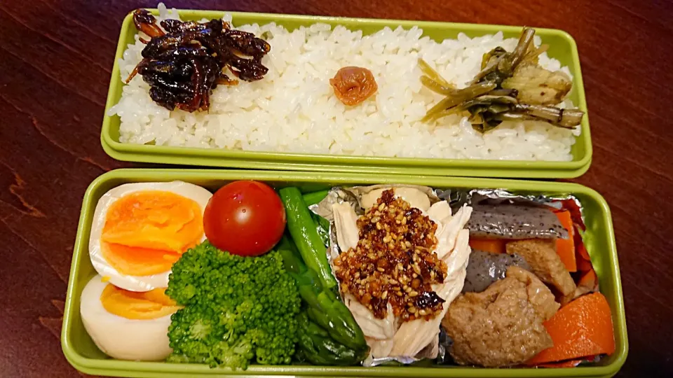 茹で鶏弁当
 #今日のお弁当|りょーさん