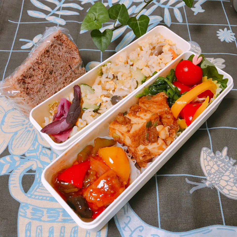 Snapdishの料理写真:2018.6.6 today's obento中華弁当|YummyKさん