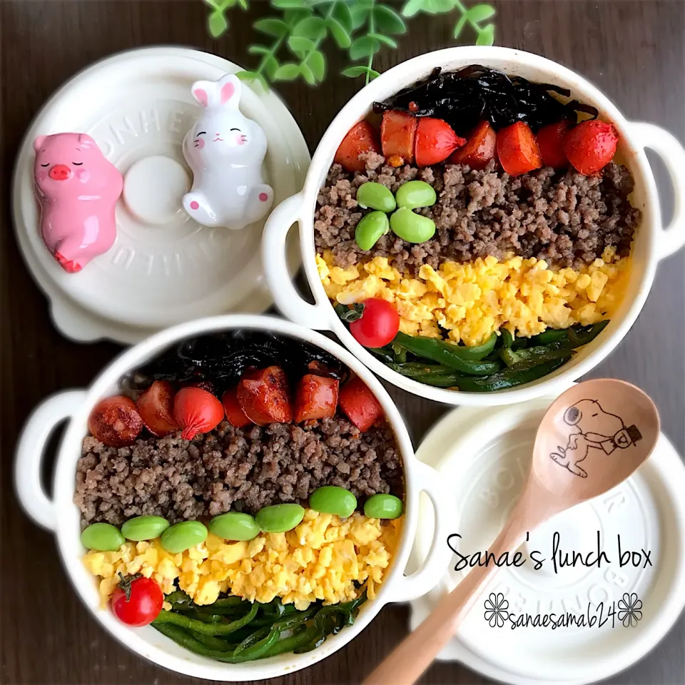 そぼろ弁当 親子弁当|さえちゃんさん