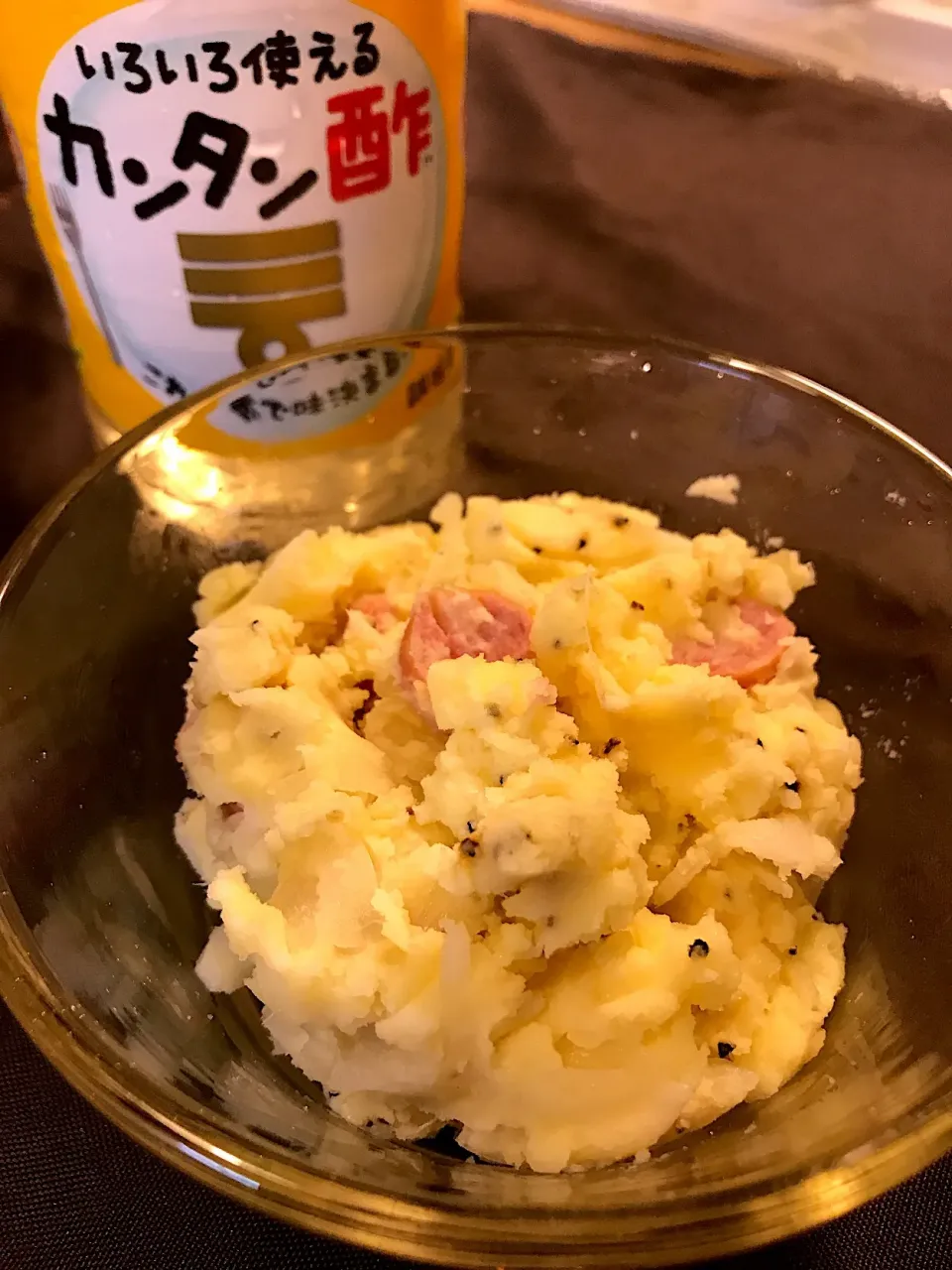 新じゃがでシンプルポテサラ  隠し味にカンタン酢⭐️|みんさん