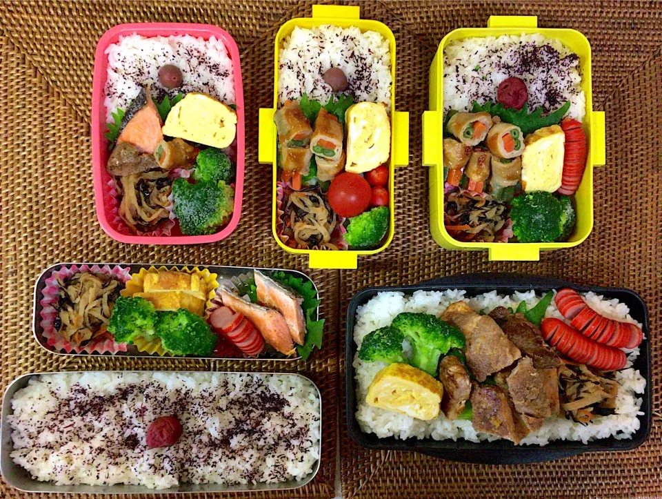 Snapdishの料理写真:#中高生弁当  #父ちゃん弁当 #自分弁当  #のっけ弁当|よちこさん