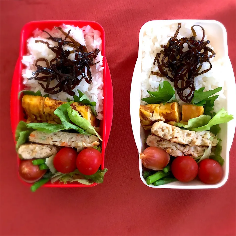 女子高生弁当 #おから入り 豆腐ハンバーグ#二人分 #時短のお弁当  #たまごやき|Eriko  Naraさん