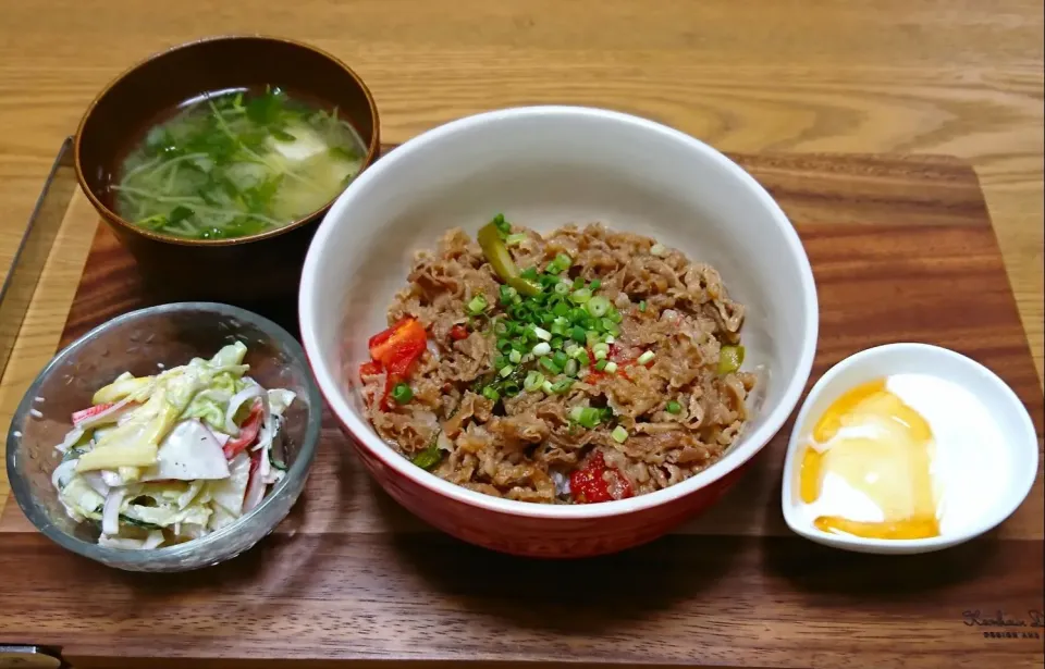 Snapdishの料理写真:『和DEミックス トマト嫌いなお嬢大絶賛 アスパラトマト牛丼』|seri-chanさん