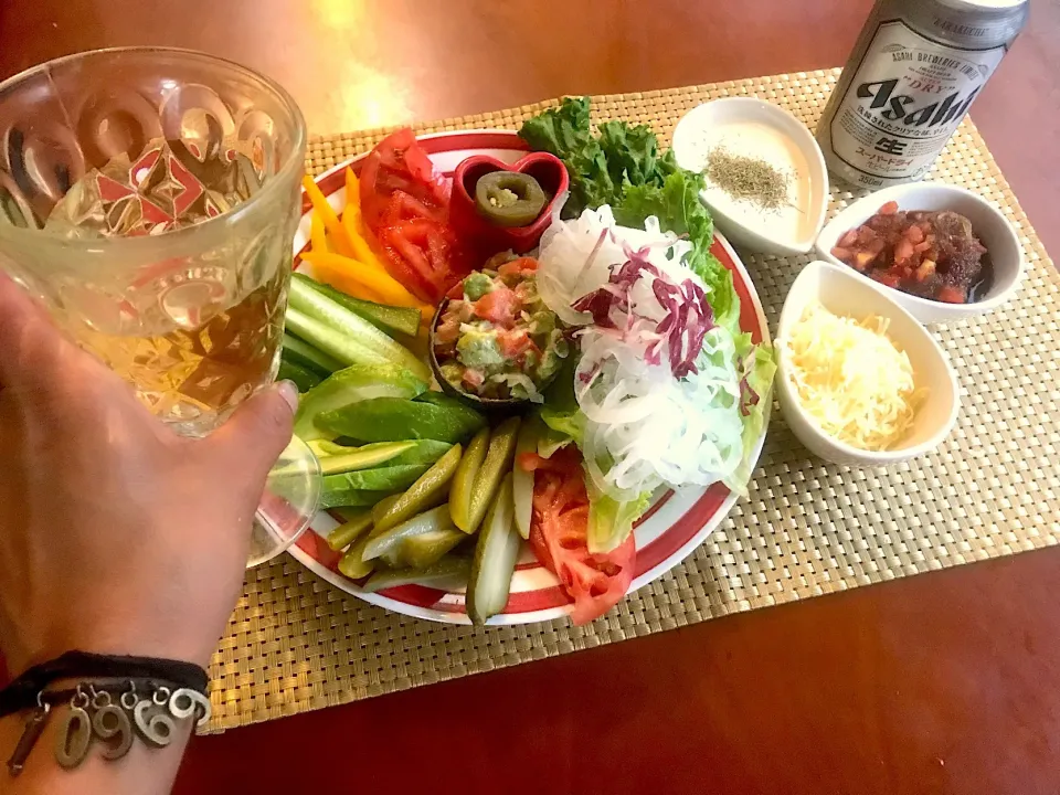 Guacamole🌵🥑ﾜｶﾓｰﾚ...ｻﾗﾀﾞ&ｿｰｽ   Salsa sauce🍅🍎ﾌﾙｰﾃｨｻﾙｻｿｰｽ|🌈Ami🍻さん