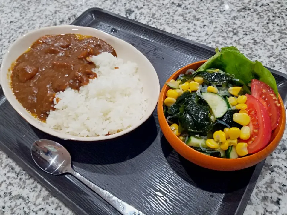 ・じっくりコトコト煮込んで一晩寝かせたカレー
・春雨サラダ|あぁちゃんさん