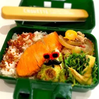 Snapdishの料理写真:毎日弁当(シャケ弁)|えみさん