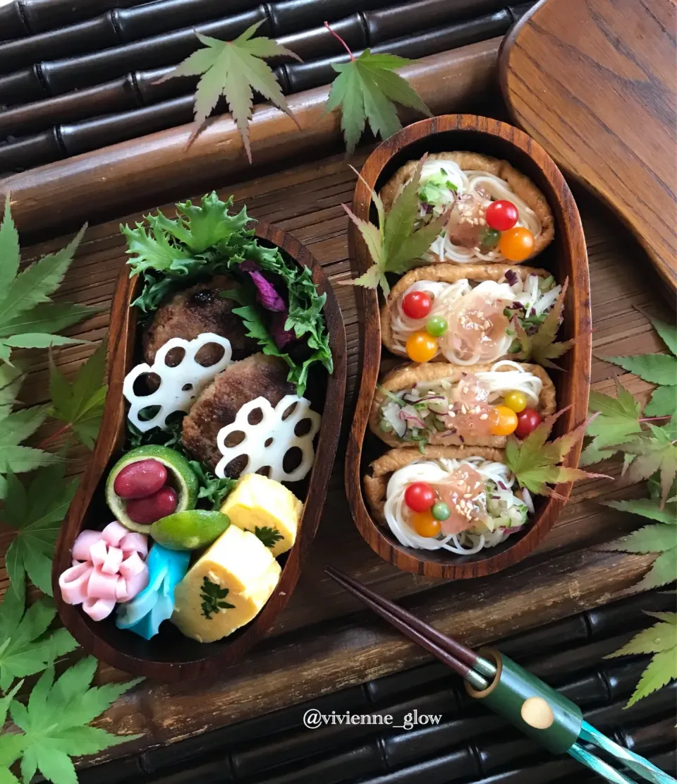 Snapdishの料理写真:そうめん稲荷弁当|vivienne_glowさん