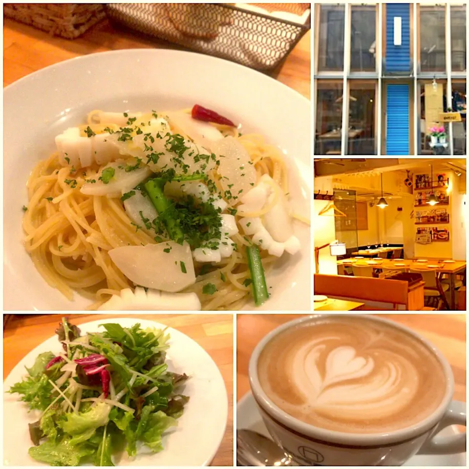 Pasta Lunch🍋イカと蕪の檸檬ペペロンチーノ@Café BLEU|🌈Ami🍻さん