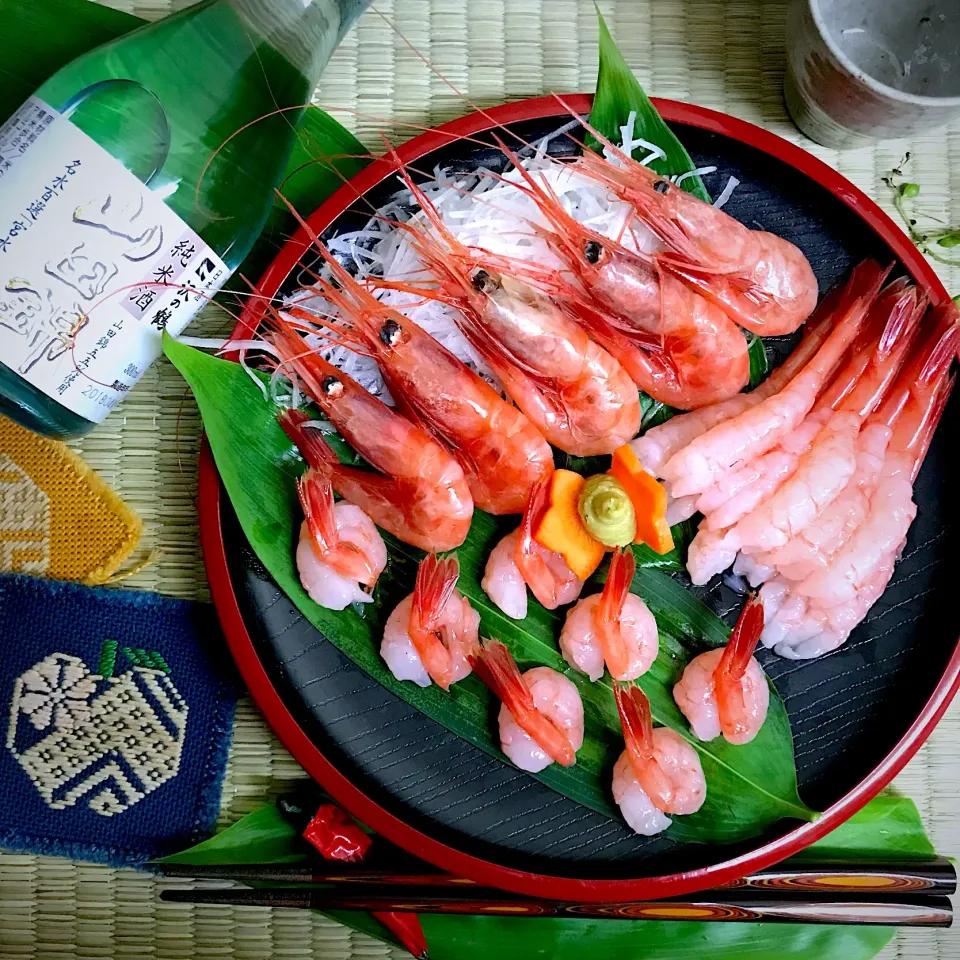 Snapdishの料理写真:北海道増毛産 甘えび🦐|呑兵衛料理家 おねこさん