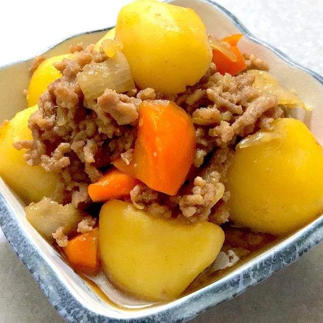 ひき肉じゃがひき肉じゃがいも玉ねぎにんじん Single Cook Snapdish スナップディッシュ Id Mm8awa