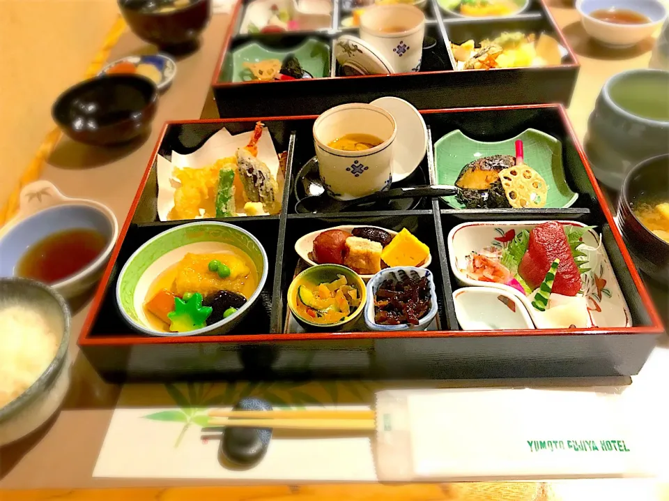 箱根湯本富士屋ホテルの松花堂弁当#松花堂弁当|はるたそさん