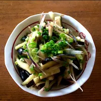 茗荷と茄子の和え物|しらすさん