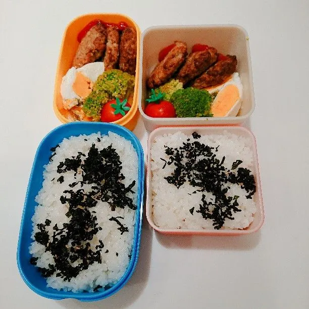 Snapdishの料理写真:6/11(月)の二人弁当🍱|ふみぃさん