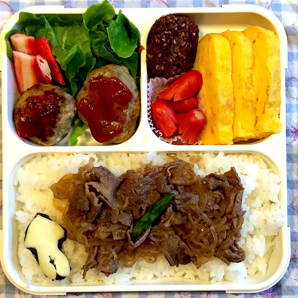 Snapdishの料理写真:牛丼弁当 #弁当記録|アチコさん