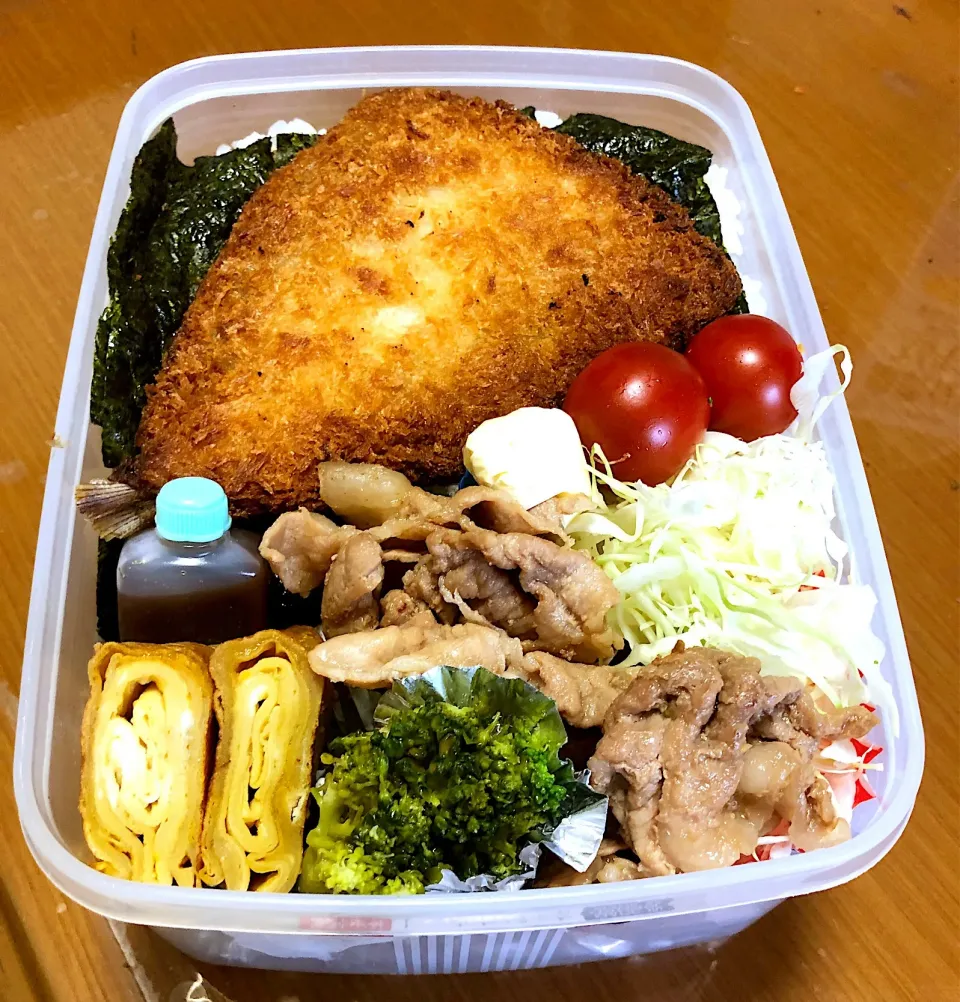 息子弁当 ⚾️ アジフライ弁当|masasho's momさん