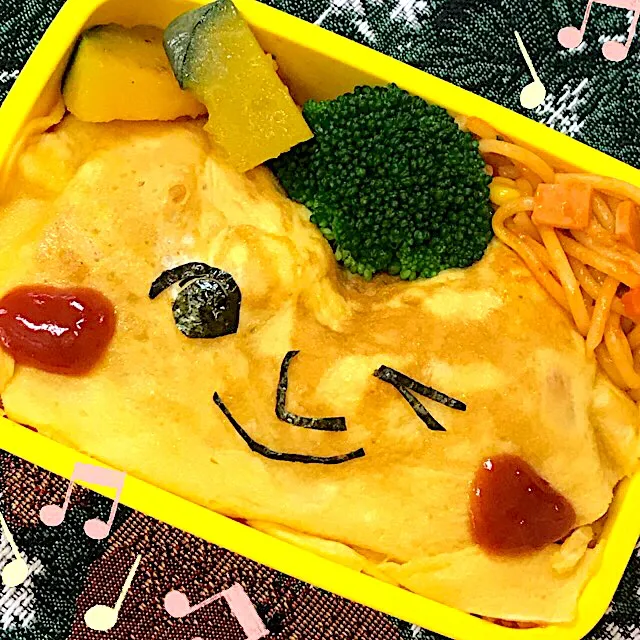 オムライス #かおべん  #弁当  #弁当  #弁当記録 #オムライス|あゆみんさん