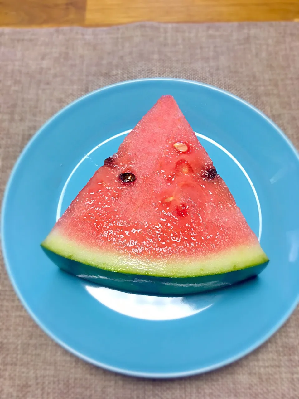 初スイカ🍉(o⁰⊖⁰o)|morimi32さん