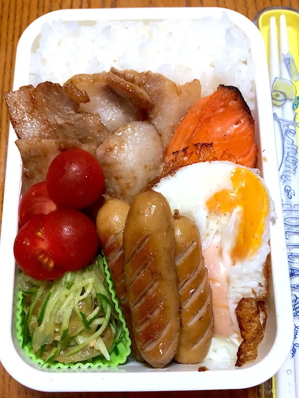 6月12日（火）豚生姜焼き弁当🐷|かよっぺさん