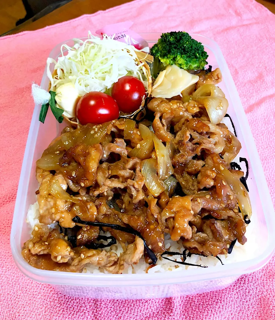 Snapdishの料理写真:息子弁当 豚丼|masasho's momさん