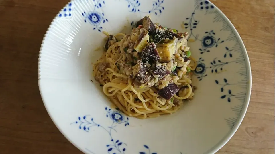 茄子と挽き肉のスパゲティー|Toshimichi Nagashimaさん