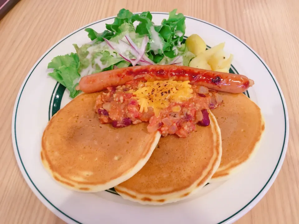 チリビーンズパンケーキ🥞✨|nacchan♪さん