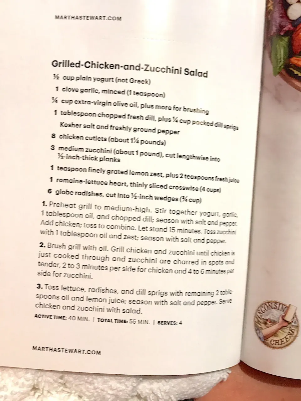 Grilled chicken and zucchini salad|andrea nelsonさん