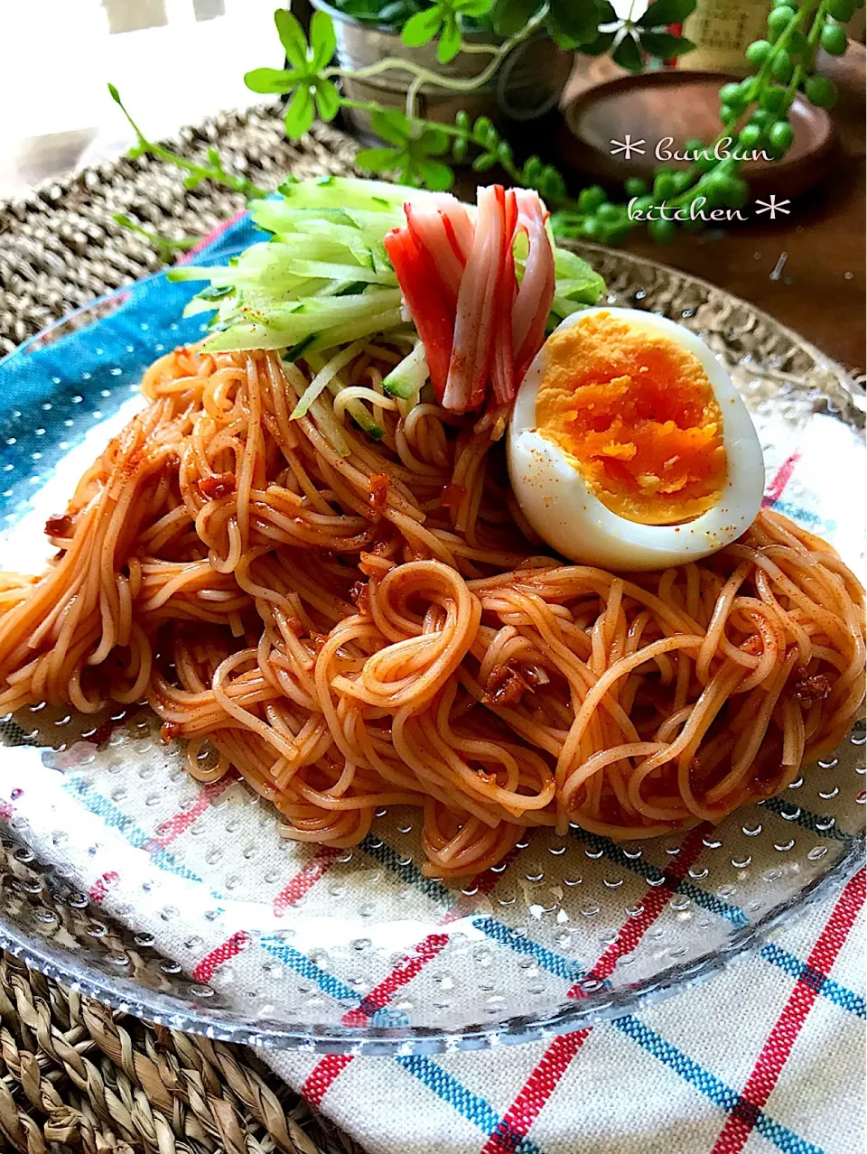 大好物の素麺でビビン麺風♡|ハナたなさん