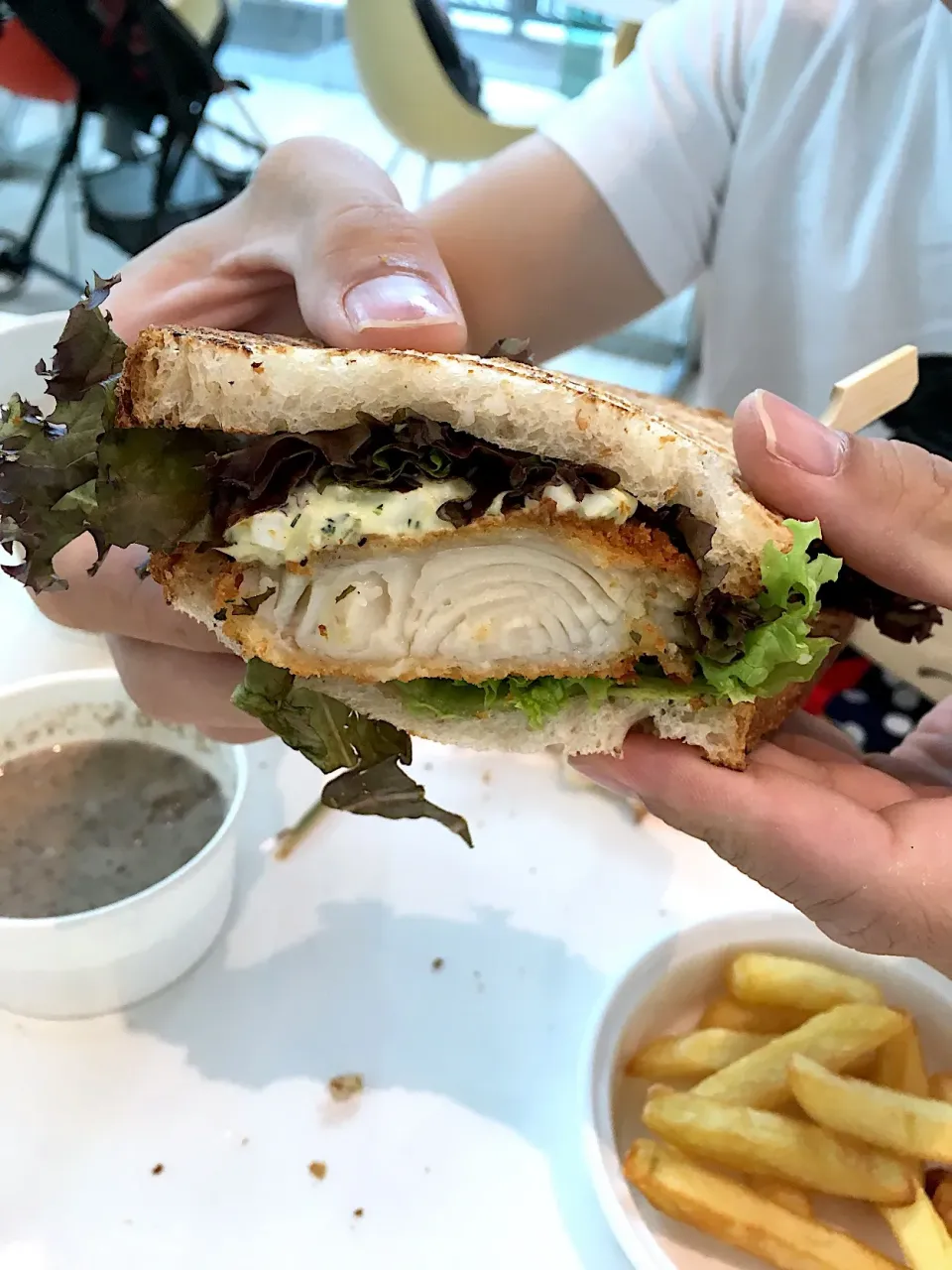 Snapdishの料理写真:Fish sandwich @ Asanoya bakery|Ong Sor Fernさん