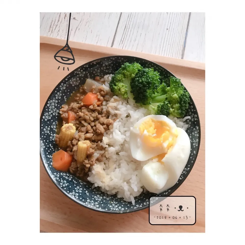 蔬菜肉末咖喱飯|奈々食研室◡̈🍳さん