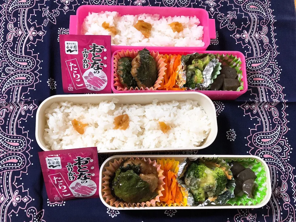 Snapdishの料理写真:2018/06/14(木) 夫弁当&娘弁当🎵|kiyominさん