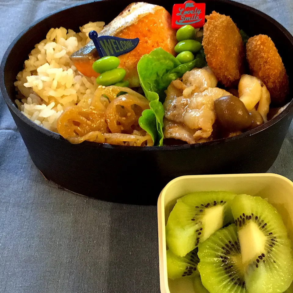 #曲げわっぱ弁当  #男子高校生弁当  #のっけ弁当|さい。さん