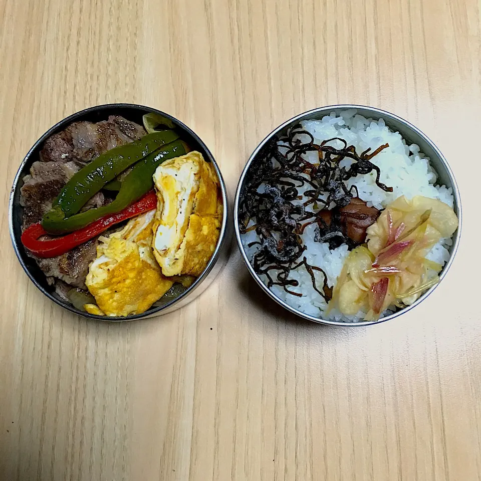 Snapdishの料理写真:今日のお弁当‼︎ 14 June
 #お弁当  #弁当  #obento  #bento  #お弁当の記録  #焼肉弁当  #野菜たっぷり  #実家のお母ちゃん|Yoshinobu Nakagawaさん