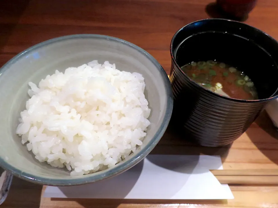 炊きたて！白米とお味噌汁@田酔 人形町|Mickeeさん