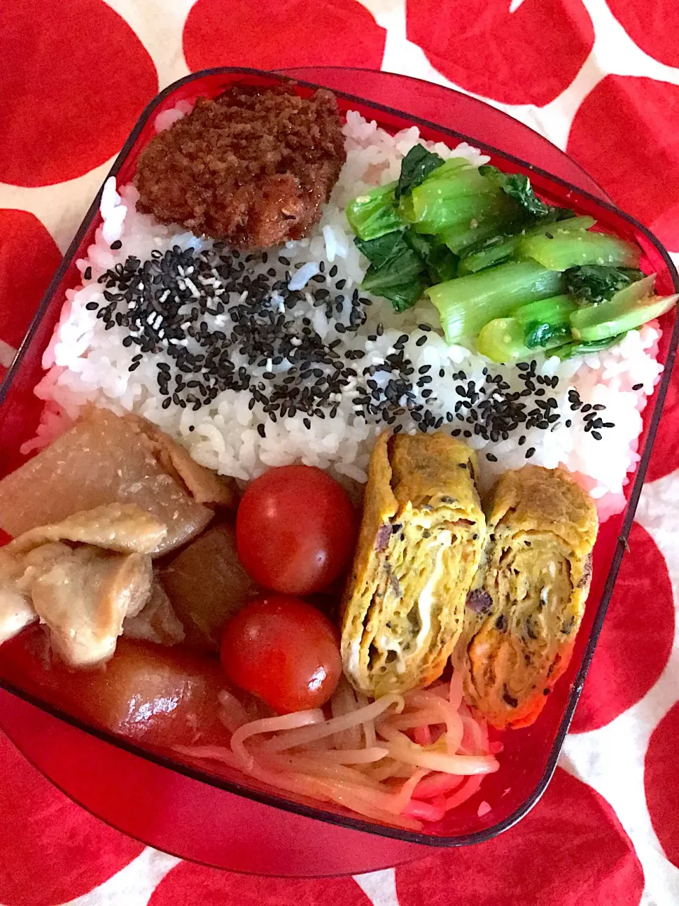 2018.6.14 中3男子(高3)鶏大根弁当〜🍱
 #お弁当  #中3男子弁当  #鶏大根煮|mari-pさん