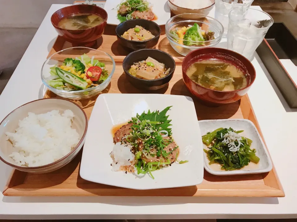 和風ハンバーグ定食|ちゃみこさん