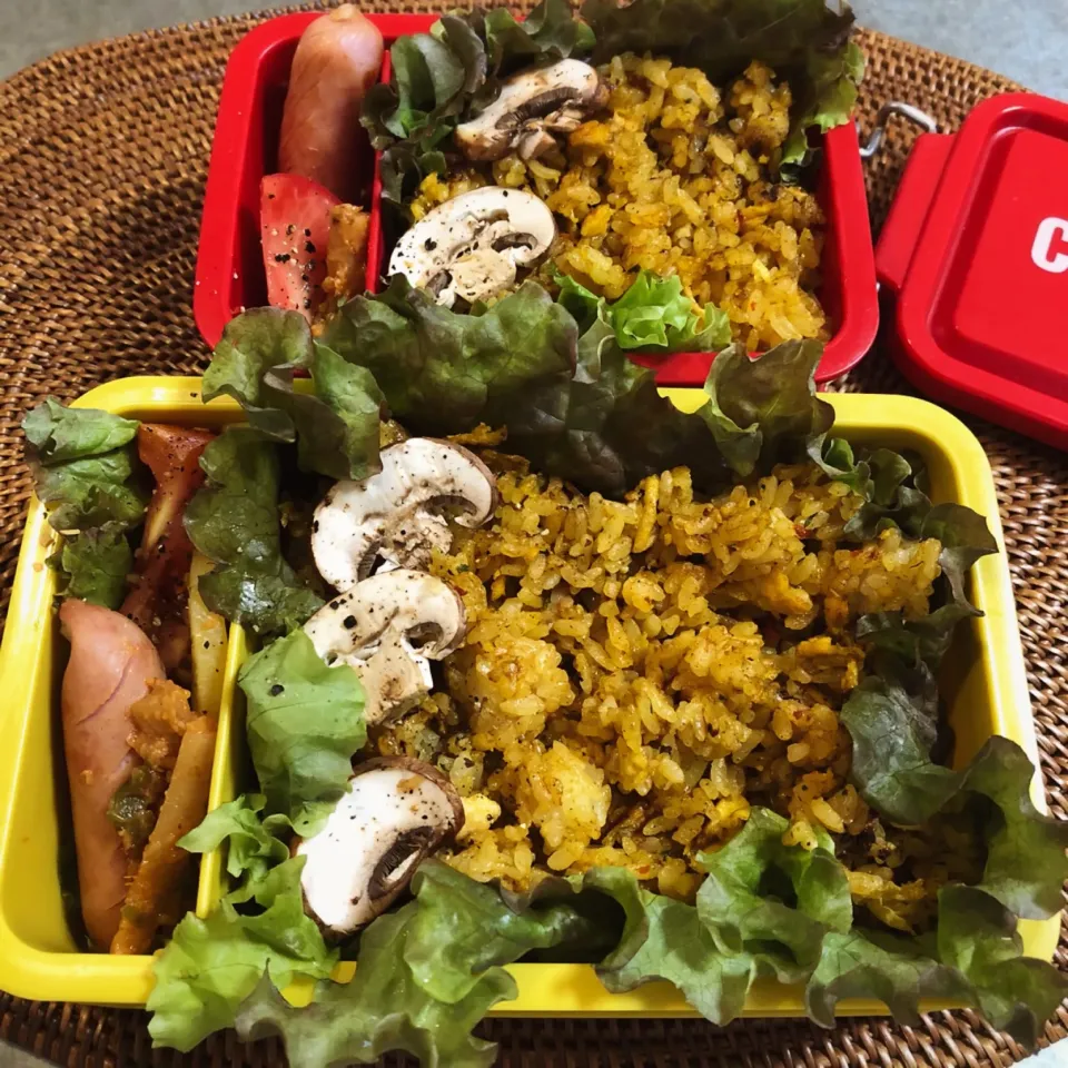 ドライカレー弁(ﾟ∀ﾟ)#カレー弁当#お弁当|nao子さん