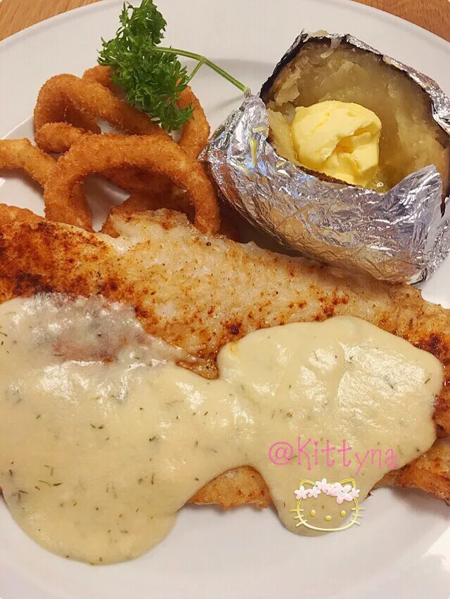 🎣 Pan Fried Fish Fillet 🍴|🎀Kittyna🌸さん