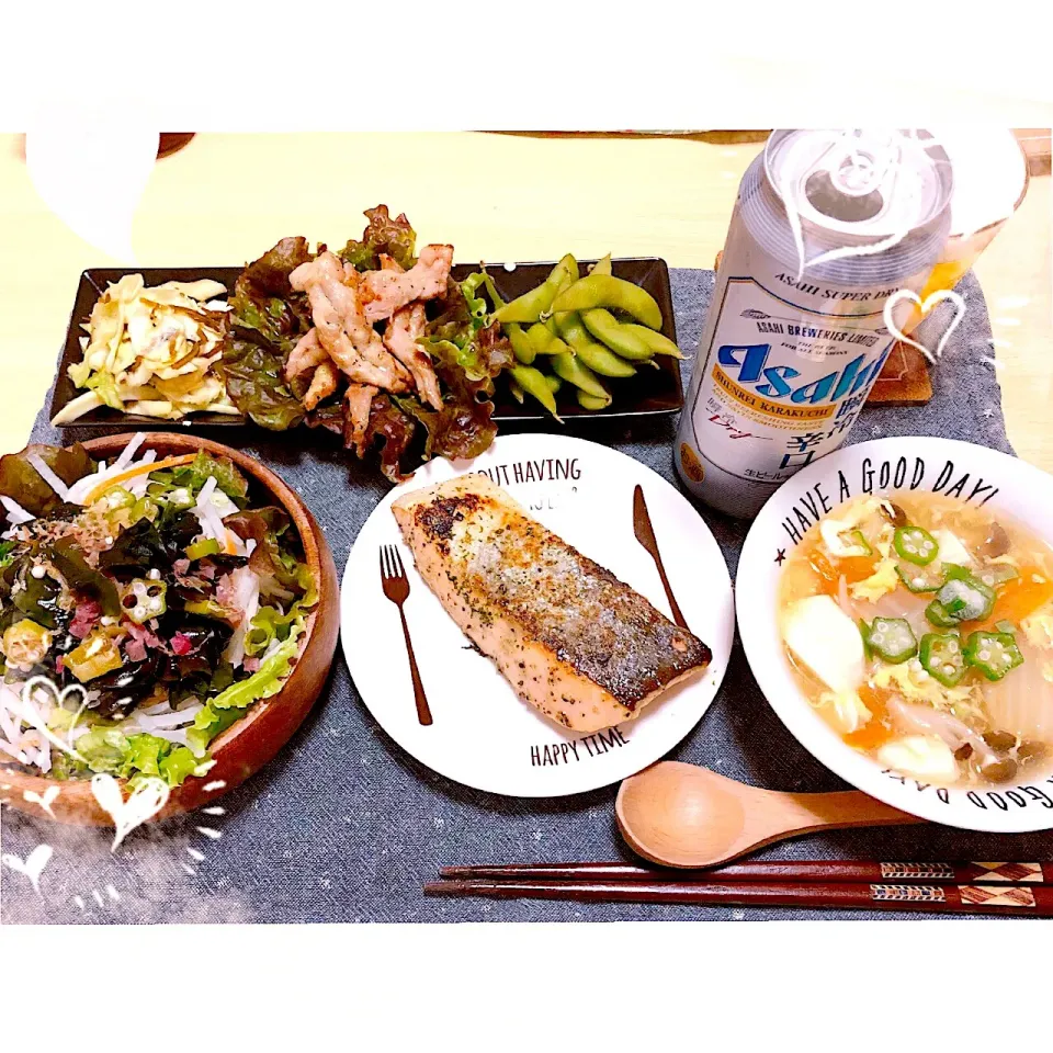 ６／１４ ｔｈｒ
晩ごはん🍴＊○°|rinaronarさん