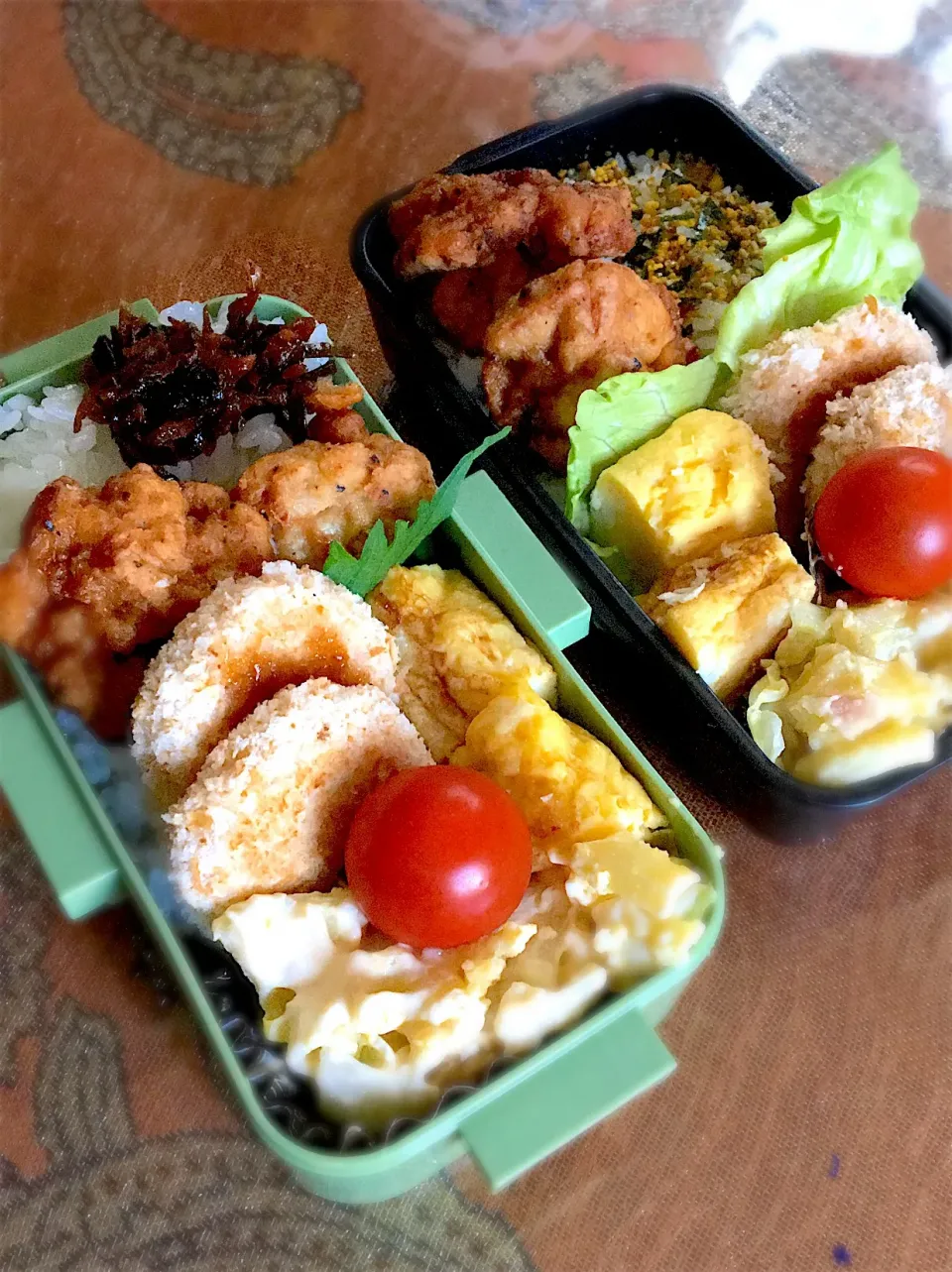 #お弁当 
 #和deミックスグランプリ2018 

6.16 主人と息子部活弁当🍱|renharuruさん