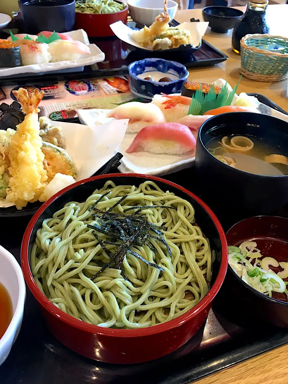 Snapdishの料理写真:お蕎麦とお寿司と天ぷら♡|ゆきりん。さん